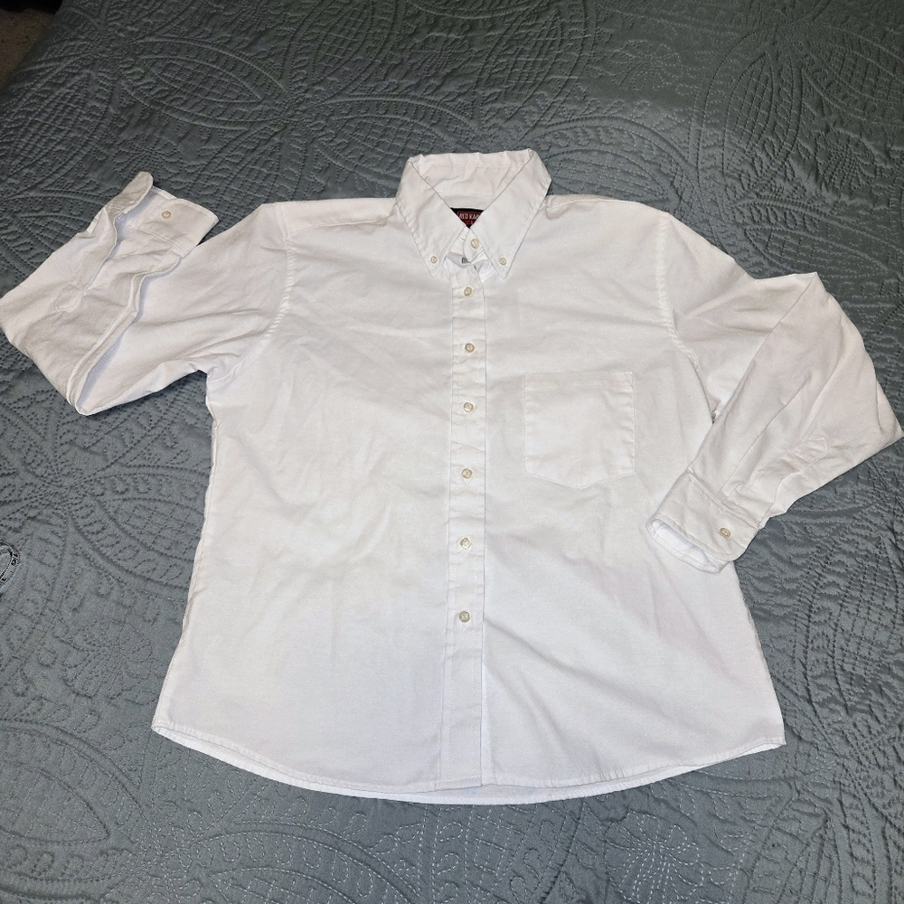 Red Kap Men's 16-rg White Button-down Shirt